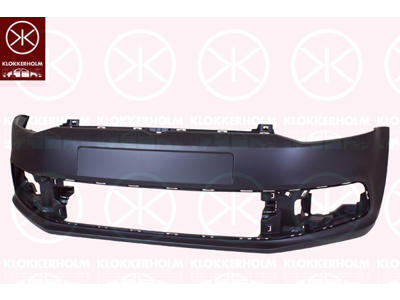 Bumper, w/primer, Front, not for trim level: Blue Motion 