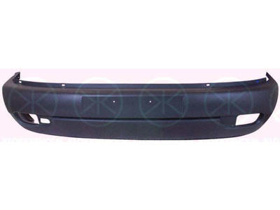 Bumper, Multivan, Caravelle, Front, Smooth, black, with hole(s) for fog lights, for PR number: AC1