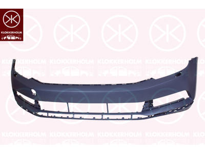 Bumper, w/primer, Front, with hole(s) for washer nozzle, Trim Level: HIGHLINE
