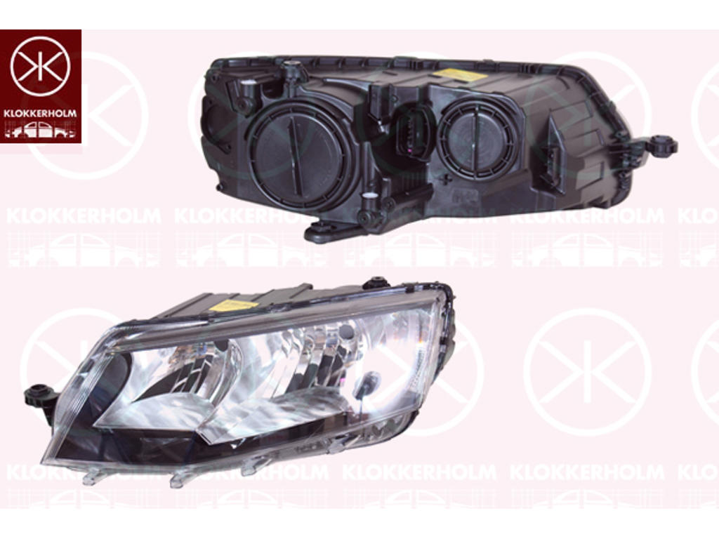 Headlight, Left, Bi-Xenon, with dynamic bending light, with motor for headlamp levelling, without control unit for Xenon, D3S (Gas Discharge Lamp), AL