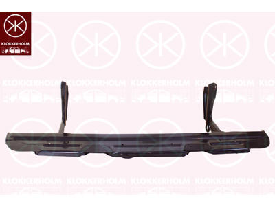 Bumper, Rear, Steel, Vehicle Equipment: for vehicles with running board