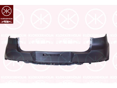 Bumper, w/primer, Standard, Rear, for vehicles without trailer hitch