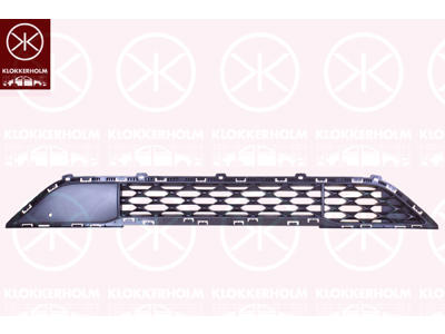 Ventilation Grille, bumper, for vehicles with collision warning (radar), Front, Lower Section, Vehicle Production Country: Czech Republic