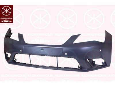Bumper, w/primer, Front, with hole(s) for park distance control, with hole(s) for fog lights