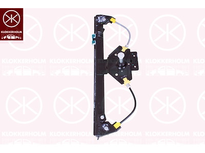 Window Regulator, 5-drs, Manual, Right Rear