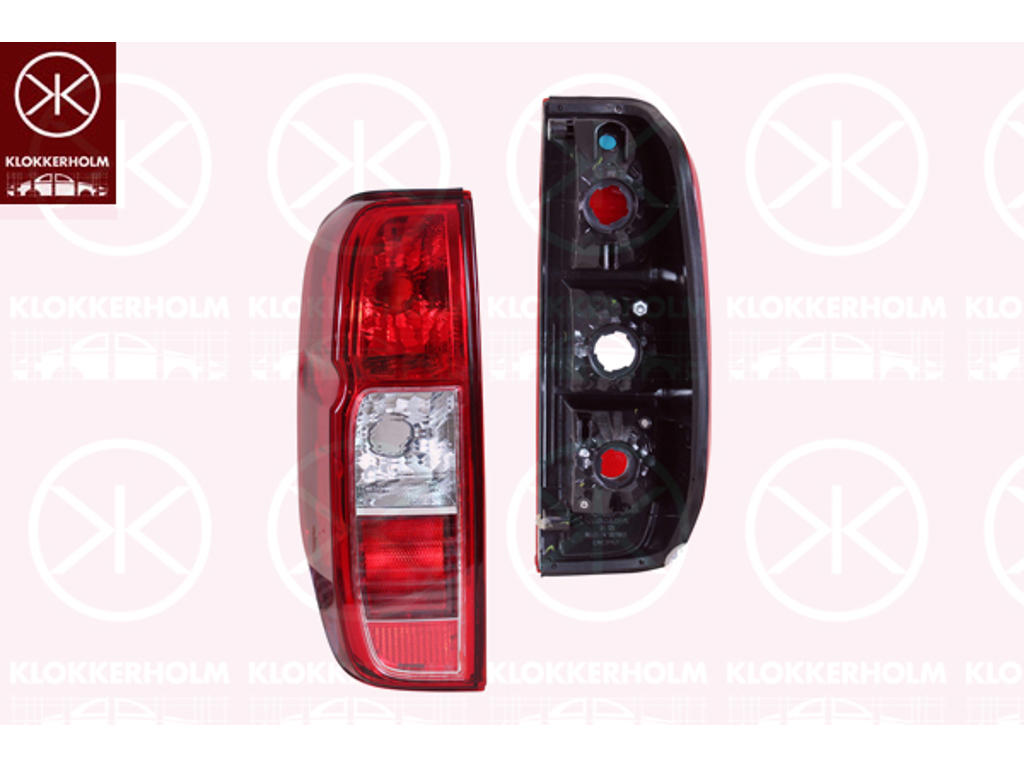 Tail Light Assembly, Left, without bulb holder