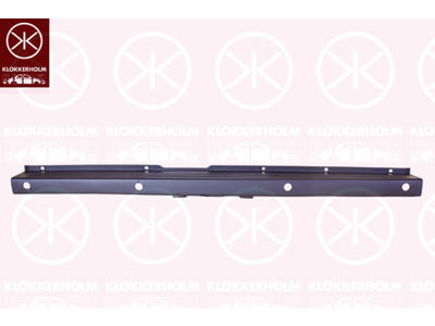 Bumper, Rear, black, with hole(s) for park distance control, Centre Section, Number of bores: 4