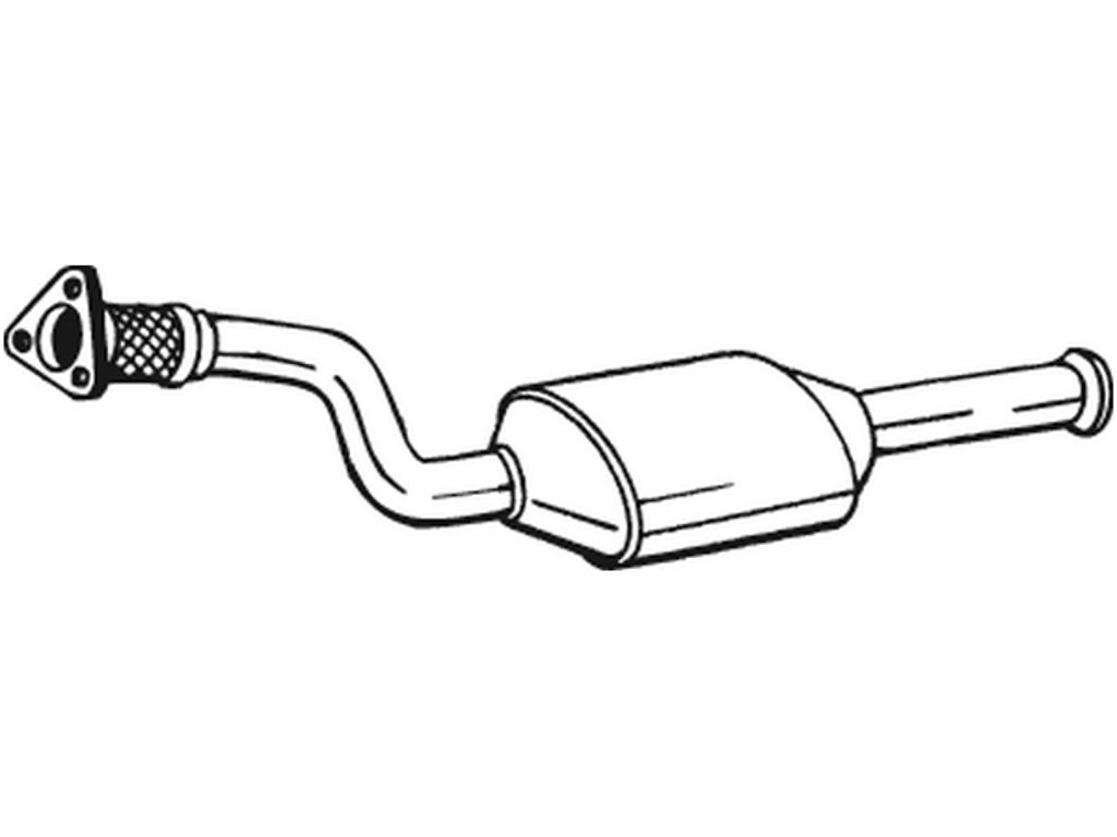 Catalytic Converter, with mounting parts, Emission Standard: Euro 3