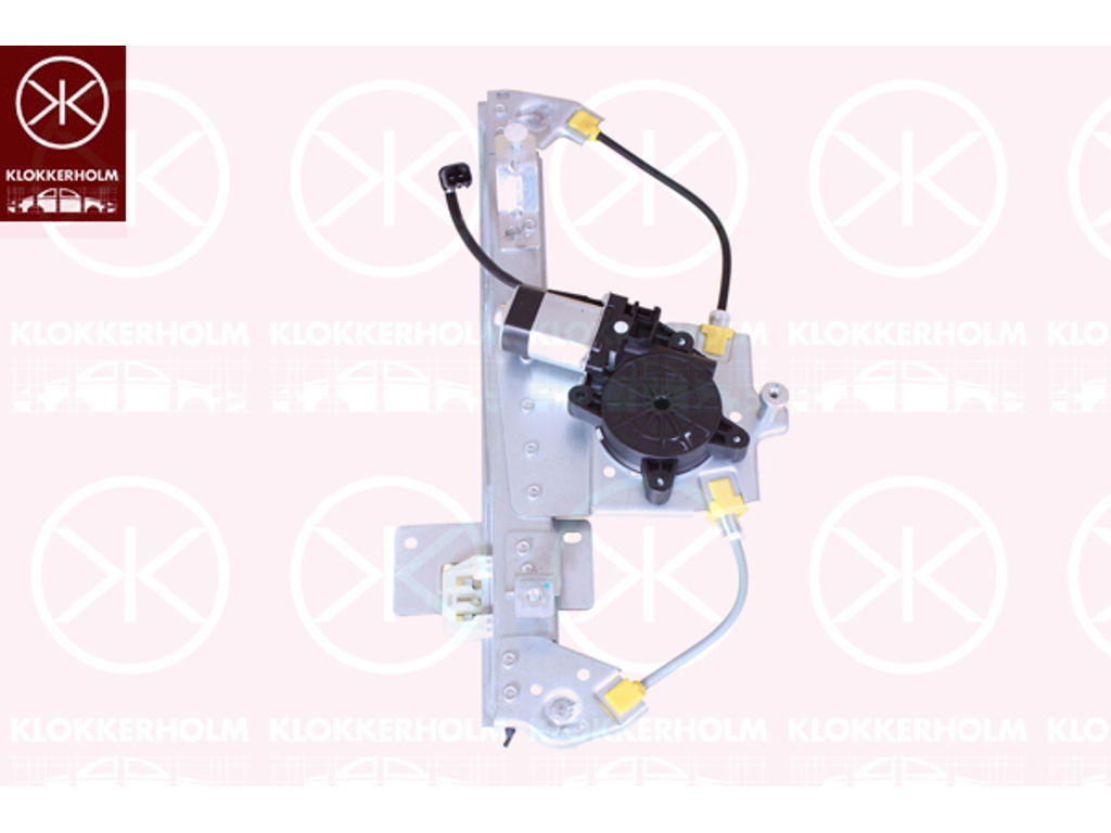Window Regulator, with electric motor, Electric, Right Rear