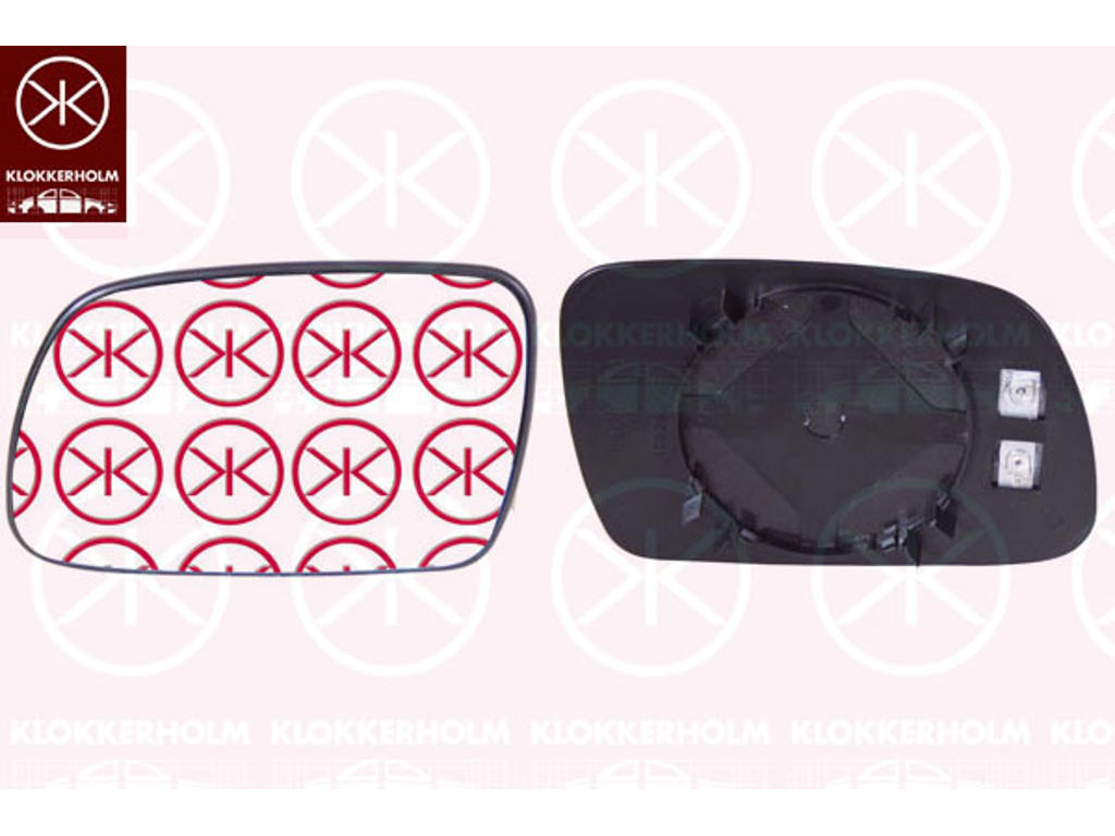 Mirror Glass, exterior mirror, Convex, Heatable, Right