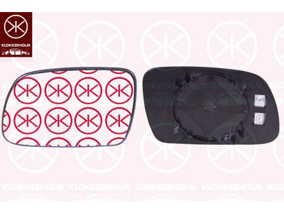 Mirror Glass, exterior mirror, Convex, Heatable, Right