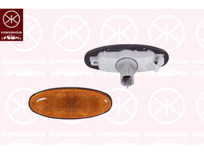Blinker, med lamphållare, gul, Tvåsidig