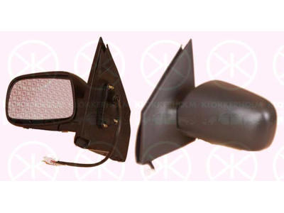 Ulkopeili, sähkö-peilinsäädölle, Kupera, Lämmitettävä, Oikea