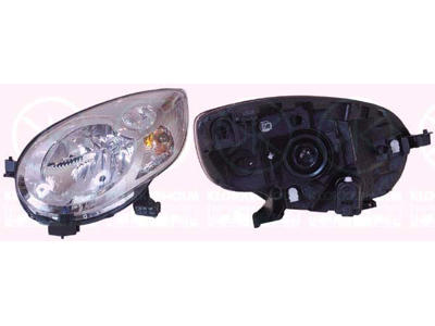 Headlight, H4, with motor for headlamp levelling, Valeo, Left, Illuminance [lx]: 17.5