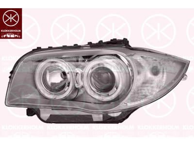 Forlygte, højre, Bi-Xenon, D1S/H7, uden styreenhed til Xenon, med indstillingsmotor for LWR, Valeo