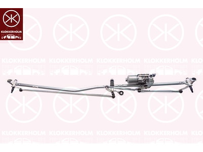 Wiper Linkage, Front, Set, for left-hand drive vehicles, with electric motor