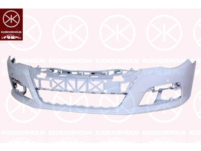 Bumper, w/primer, Front, with hole(s) for park distance control