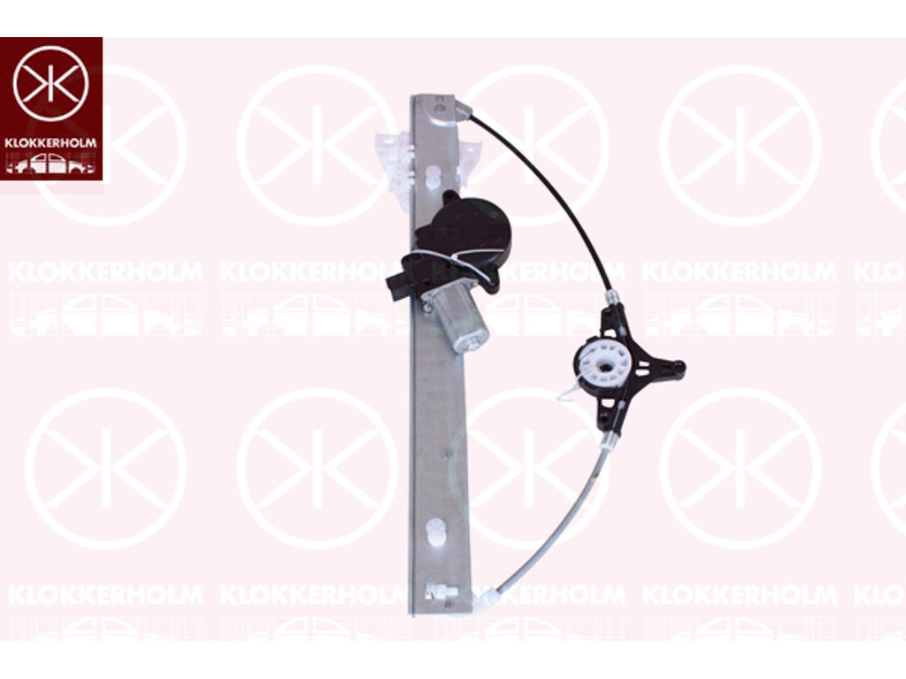 Window Regulator, OE-type, with electric motor, Electric, Left Rear, Number of pins: 6