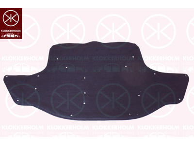 Engine Compartment Noise Insulation, Centre Section, Fitting Position: Bonnet
