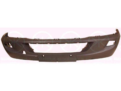 Bumper, Front, black, with hole(s) for fog lights