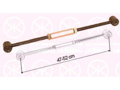 Control/Trailing Arm, wheel suspension, adjustable, Rear Axle both sides, Rear Section, Control Arm