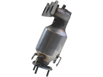 Catalytic Converter, with mounting parts, Euro 4, with environmental seal: 001