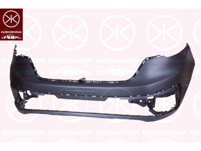 Bumper, w/primer, Front, Grained, with hole(s) for park distance control, Version: VAN