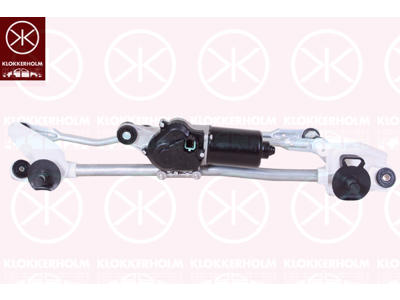 Window Cleaning System, Front, Set, with electric motor, for left-hand drive vehicles
