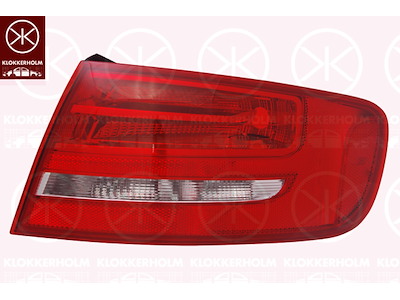 Tail Light Assembly, with bulb holder, Right, Outer section, AL