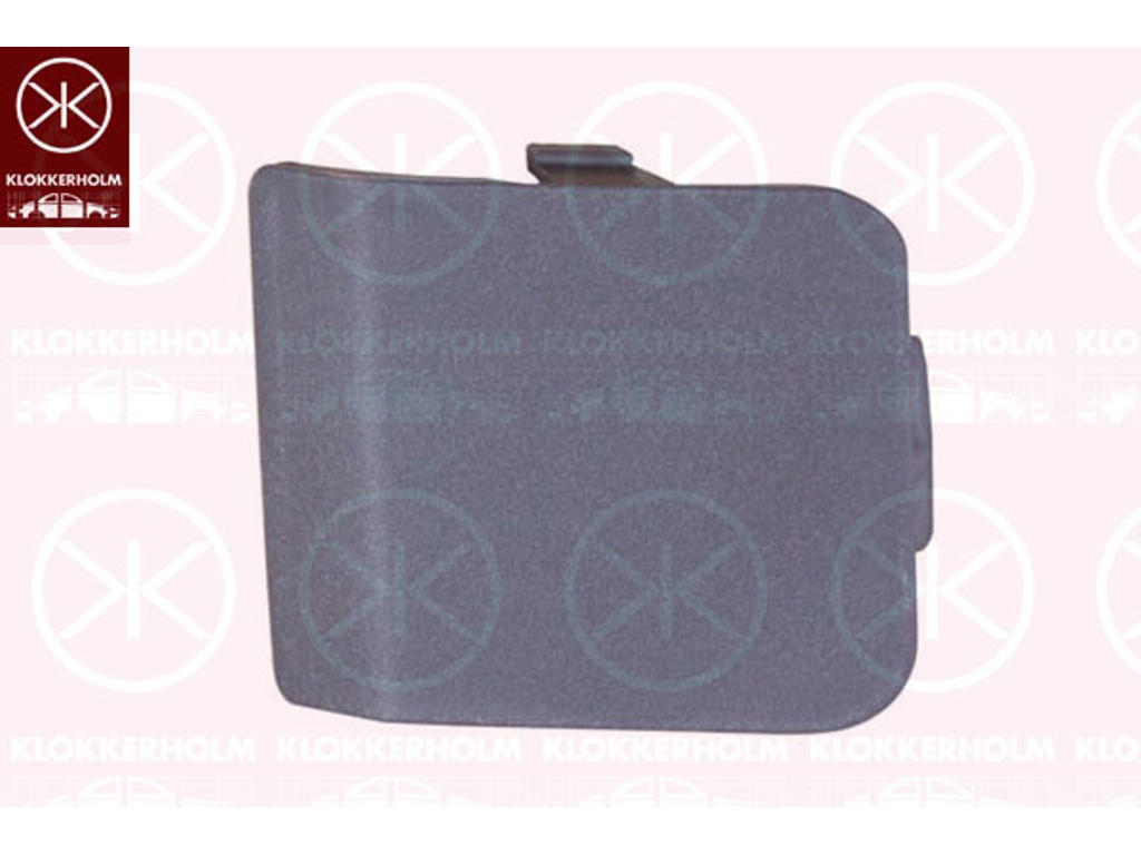 Flap, tow hook, Front, black