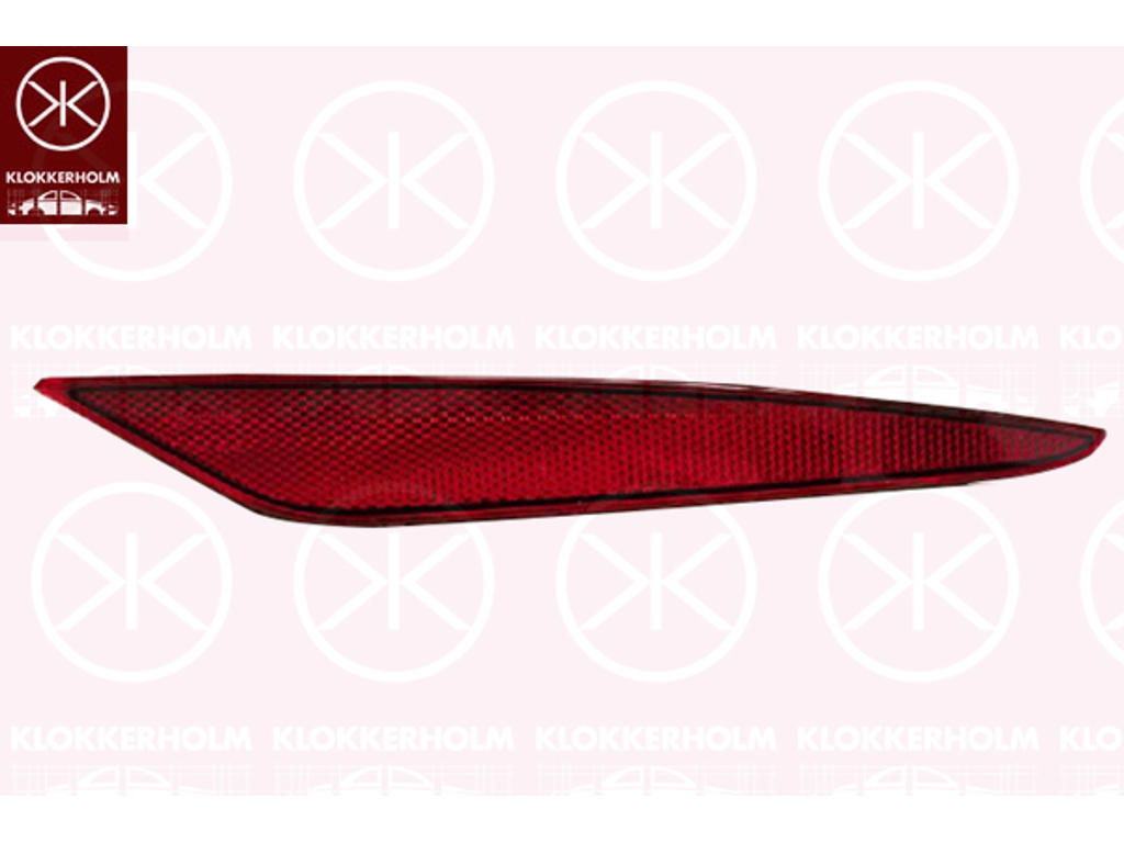 Reflector, Right Rear, red, not ECE approved