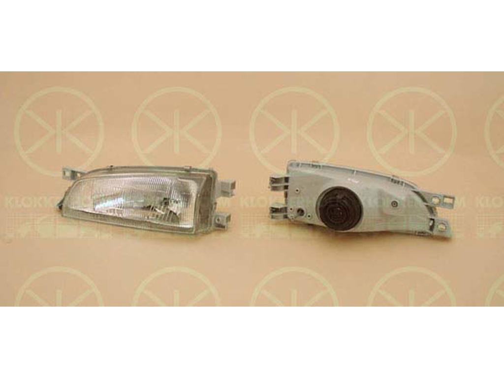 Headlight, H4, for vehicles without headlight levelling, Left, Illuminance [lx]: 17.5