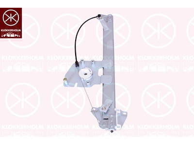 Window Regulator, 4-dr, Electric, Manufacturer Restriction: YS3FB45DX, Right Rear, with comfort function, without electric motor