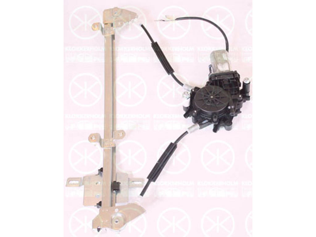 Window Regulator, with electric motor, without comfort function, Electric, Left Front