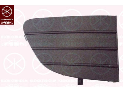 Ventilation Grille, bumper, Right Front, Lower Section, grey