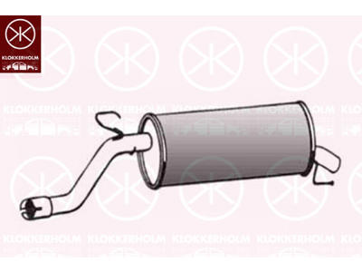 Глушитель выхлопных газов конечный