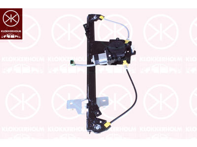 Window Regulator, with electric motor, Electric, Left Front, Number of pins: 2