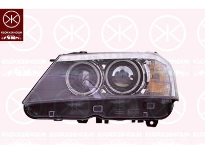 Headlight, Left, Illuminance [lx]: 20, Bi-Xenon, with motor for headlamp levelling, without control unit for Xenon, D1S (gas discharge tube), AL