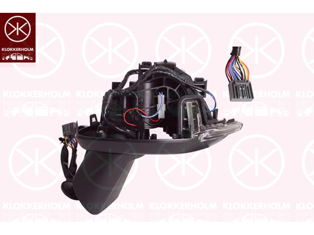 Exterior Mirror, Right, Electronically foldable, with memory, with temperature sensor, Number of pins: 11, without mirror glass, without cover