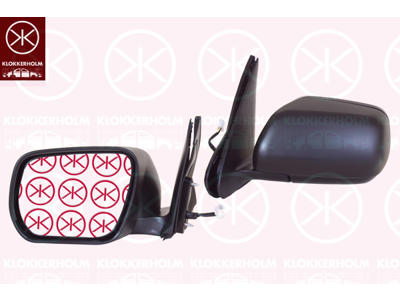 Exterior Mirror, Left, for electric mirror adjustment, Number of pins: 5, Heatable, Convex, w/primer