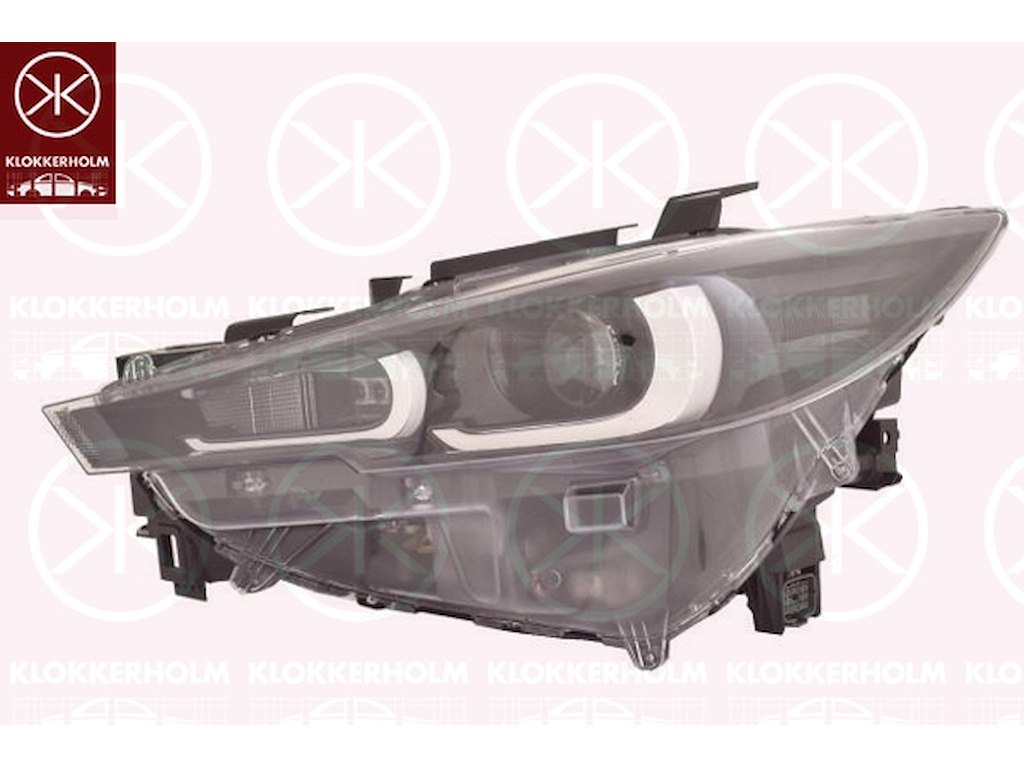 Huvudstrålkastare, LED, Vänster, Årsmodell från: 2022, Ljusstyrka [lx]: 17.5, Husets färg: grå, med stäämotor för lysviddsreglering