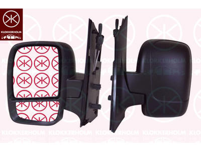 Exterior Mirror, with wide angle mirror, Control: cable pull, Convex, Right