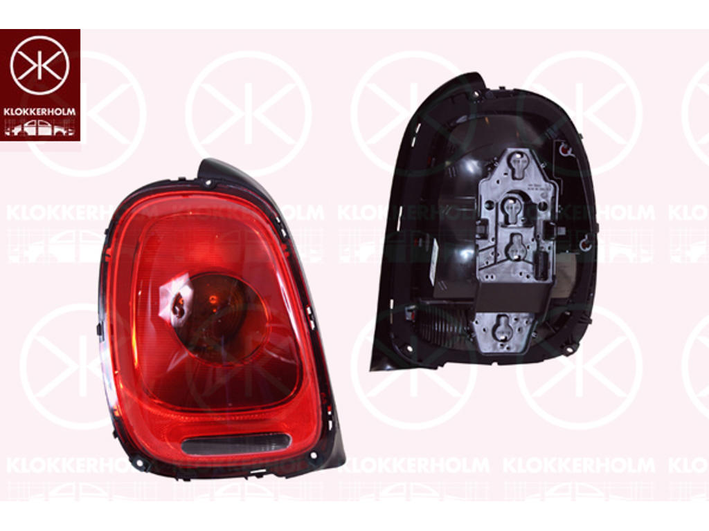Tail Light Assembly, Right, with bulb holder, P21W