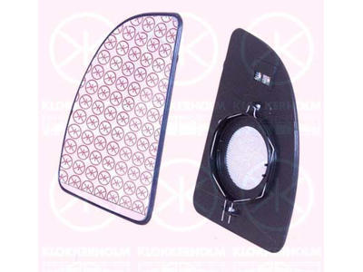 Mirror Glass, exterior mirror, Convex, Heatable, Left