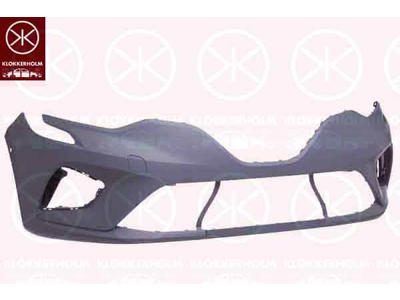 Bumper, w/primer, Front, with hole(s) for park distance control, Number of bores: 2