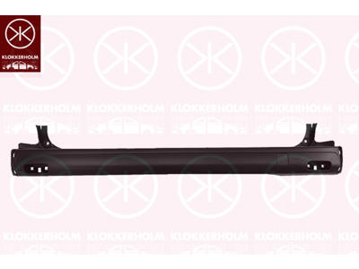 Bumper, long, Rear, black