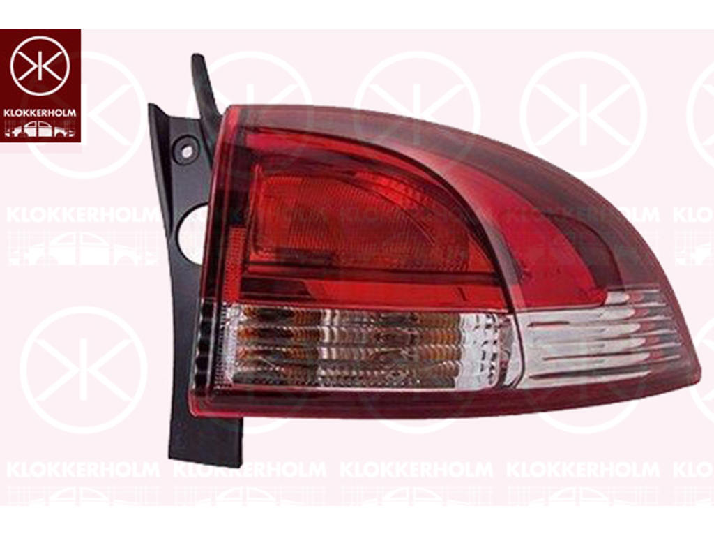 Tail Light Assembly, Right, Outer section, with bulb holder, AL