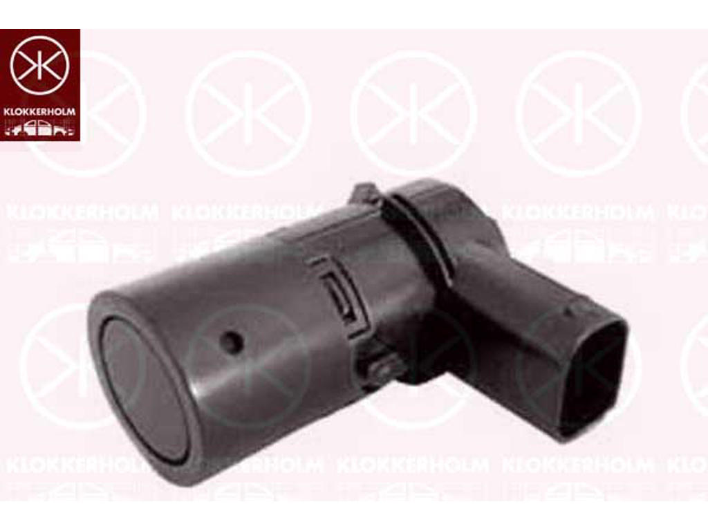Sensor, park distance control, Rear, Connector Shape: angled, Valeo, Paintable, Number of pins: 3, Ultrasonic Sensor