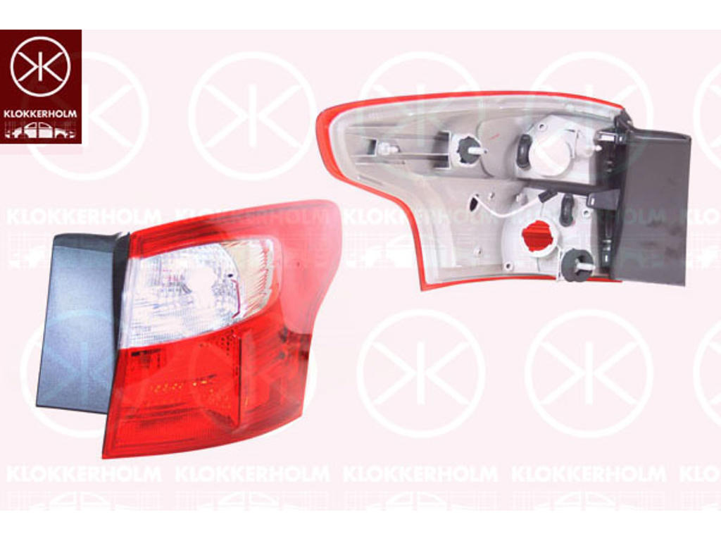 Baglygte, LED, uden lampeholder, højre