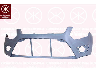 Bumper, w/primer, Front, with hole(s) for fog lights